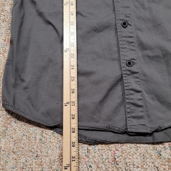 Harley Davidson Shirt Mens Medium Grey Black Motorcycle Rider Mechanic Garage - Picture 12 of 16